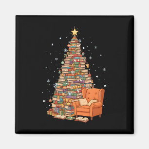 Aimant Livres de Noël drôles Arbre Amoureux des livres En