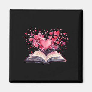 Aimant Livres Et Cœurs Enseignant Bibliophile Livresque V