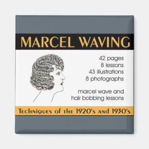 Aimant Livret d'instructions de conception de cheveux vin