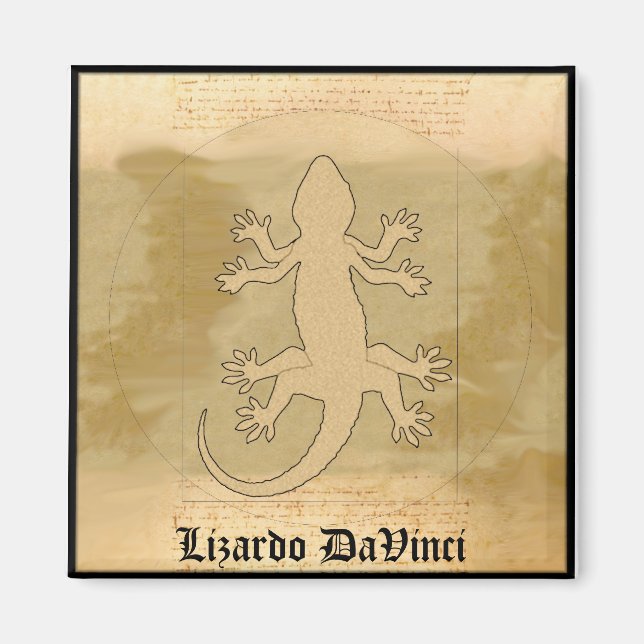 Aimant Lizardo DaVinci (Devant)