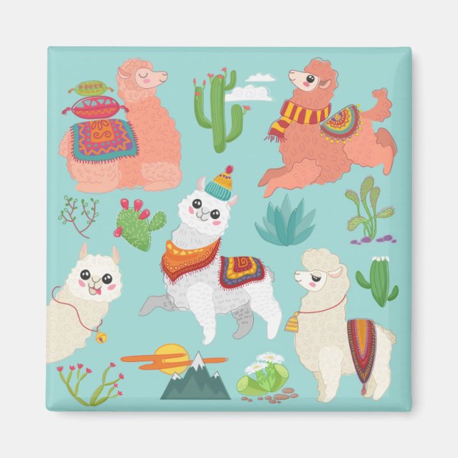 Aimant Llamas (Devant)