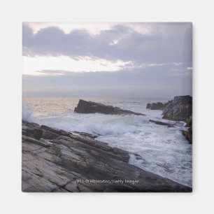 Aimant L'Océan Atlantique au lever de soleil au Maine
