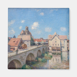 Aimant L'œuvre d'Alfred Sisley - Le Pont de Moret