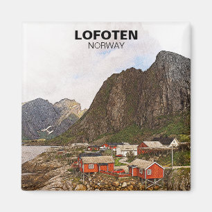 Aimant Lofoten Norvège Travel Souvenir
