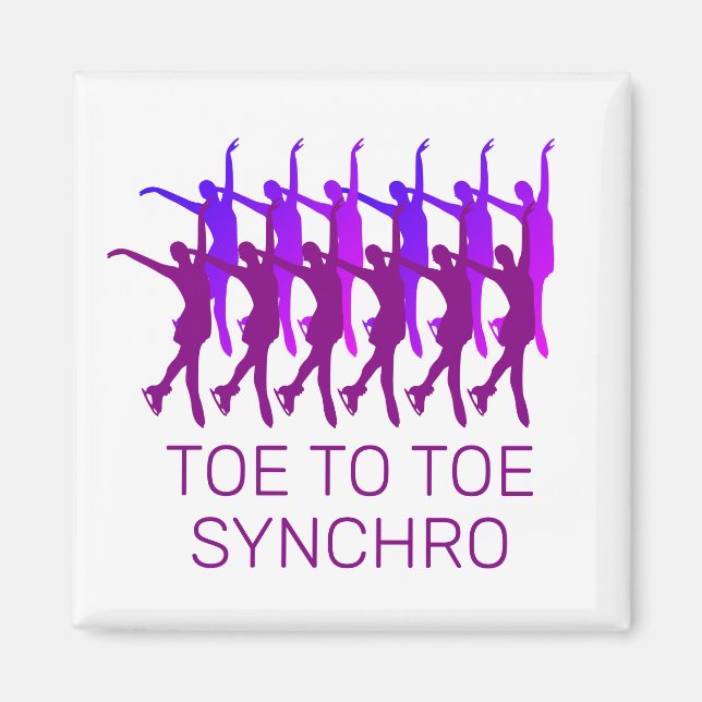 Aimant Logiciel de patinage artistique Synchro (Devant)