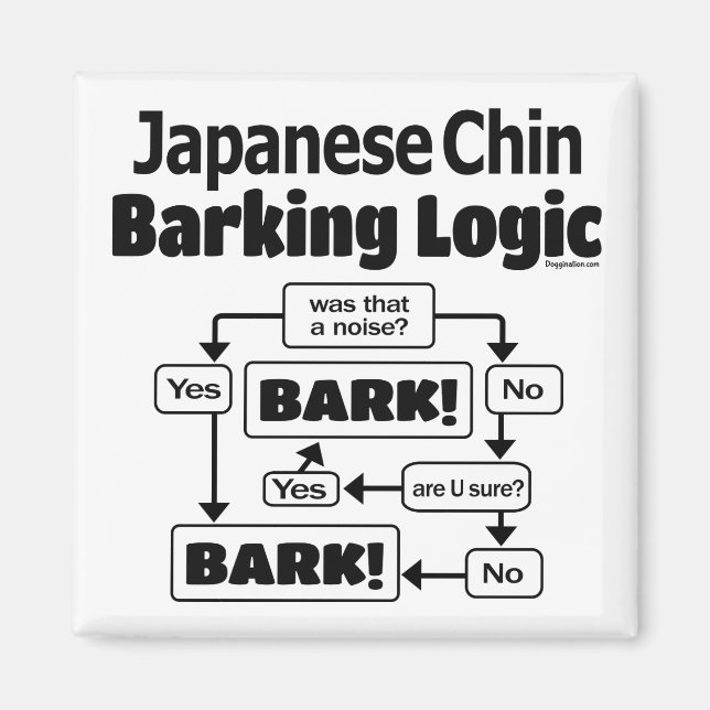 Aimant Logique japonaise d'aboiement de la chaîne (Devant)