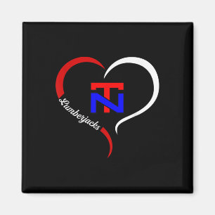 Aimant Logo à mi-coeur du nord de Tonawanda Lumberjacks
