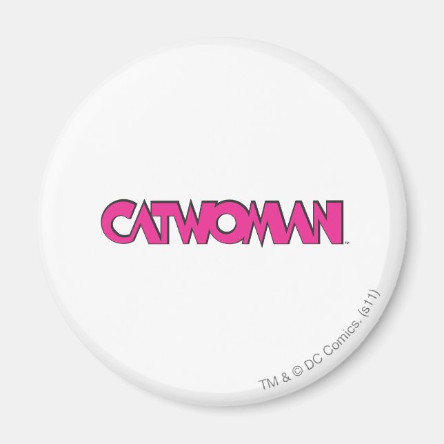 Aimant Logo Catwoman rose (Devant)