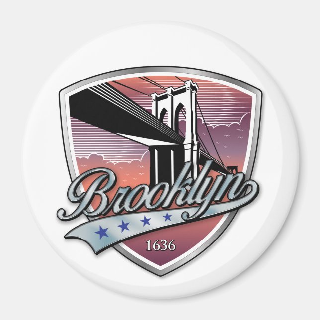 Aimant Logo de Brooklyn (Devant)