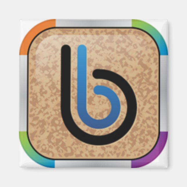 Aimant Logo de la carte Rainbow Bullytin (Devant)