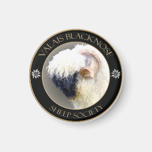 Aimant Logo de la Société des Moutons du Valais Blaccusé