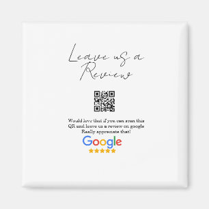 Aimant logo de l'entreprise de révision Google Scan QR ré