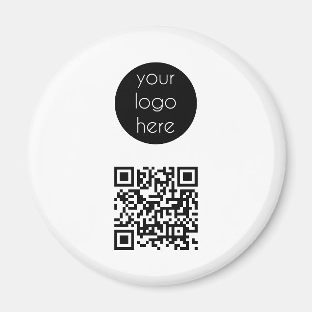 Aimant Logo d'entreprise Code QR promotionnel de la socié (Devant)