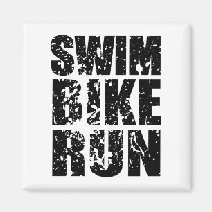 Aimant Logo du cool de triathlon pour tous les sportifs