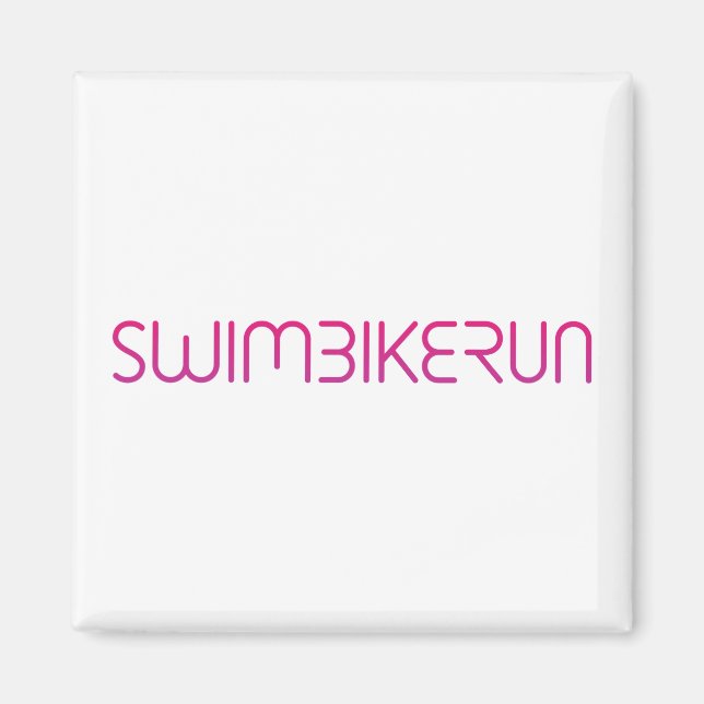 Aimant Logo du cool de triathlon pour tous les sportifs (Devant)