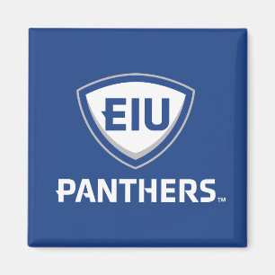 Aimant Logo Eastern Illinois Panthers Shield & Wordmark