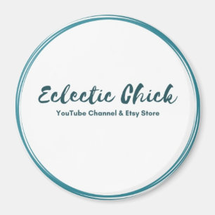 Aimant Logo Eclectique Chick YouTube & Etsy Store