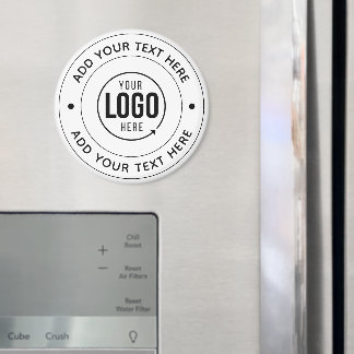 Aimant 🧲 Logo et texte personnalisés | Cadeau de marque