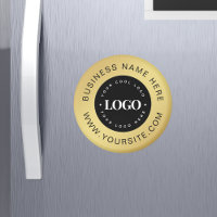 Logo et texte personnalisés Gold Entreprise Marque