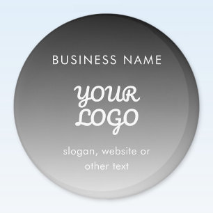 Aimant Logo et texte promotionnels modernes   Couleur mod