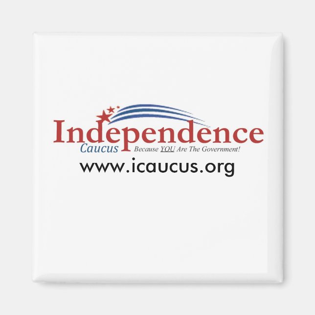 Aimant Logo IC, www.icaucus.org (Devant)