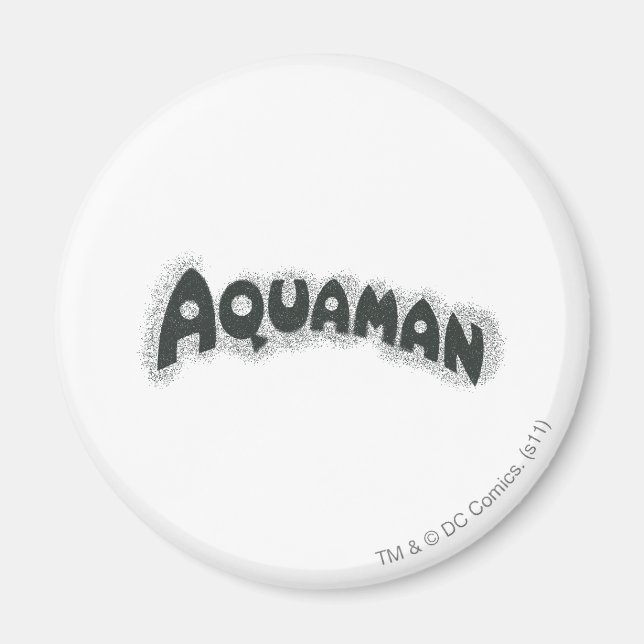 Aimant Logo noir Aquaman Grunge (Devant)