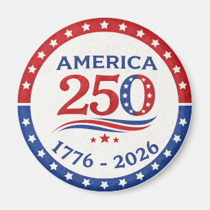 Aimant Logo patriotique du Semiquincentenaire America 250