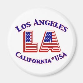 Aimant Logo patriotique Los Angeles USA