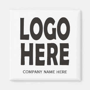 Aimant Logo personnalisé d'entreprise noire