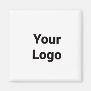 Aimant Logo personnalisé simple et élégant ici sociét
