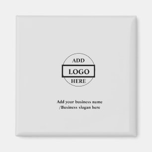 Aimant Logo personnalisé simple et élégant ici société