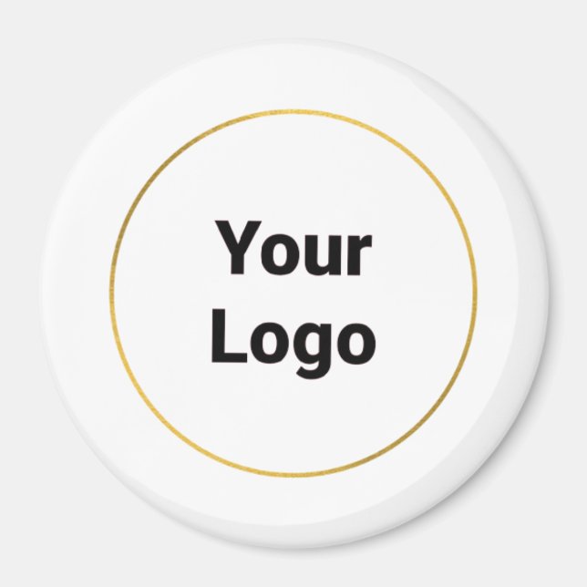 Aimant Logo personnalisé simple et élégant ici société b (Devant)