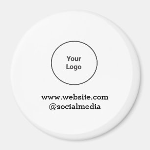 Aimant Logo personnalisé simple et élégant ici société c