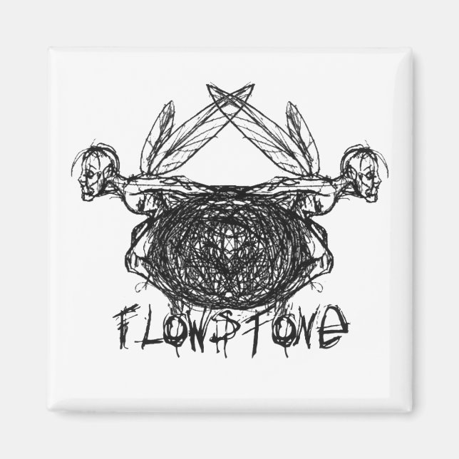 Aimant Logo Pixies Graphiques Flowstone (Devant)