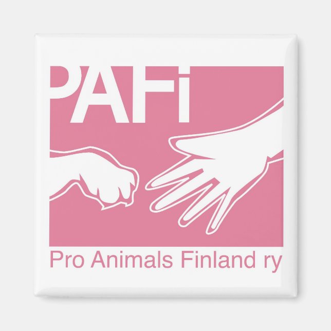 Aimant Logo Pro Animals Finlande (Devant)