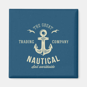 Aimant Logo Rétro Nautique
