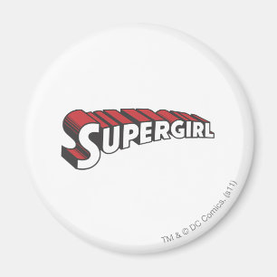 Aimant Logo rouge et blanc de Supergirl