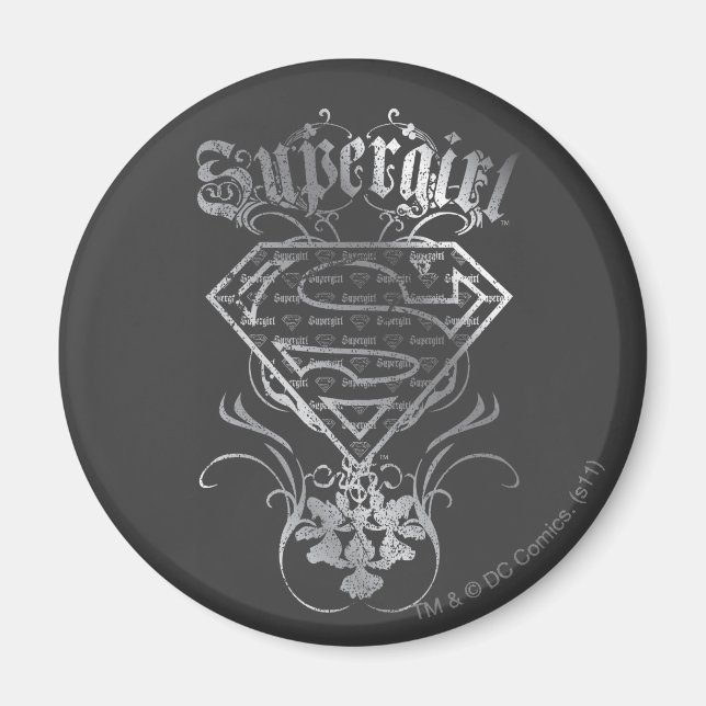 Aimant Logo Supergirl Silver (Devant)