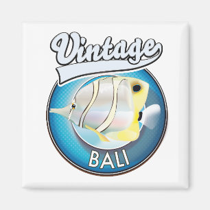 Aimant Logo vintage Bali rétro