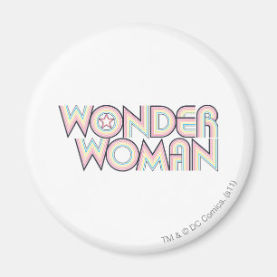 Aimant Logo Wonder Woman Rainbow