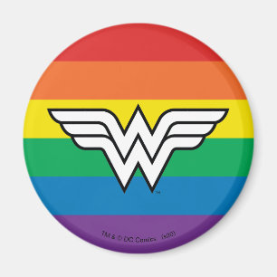 Aimant Logo Wonder Woman Rainbow