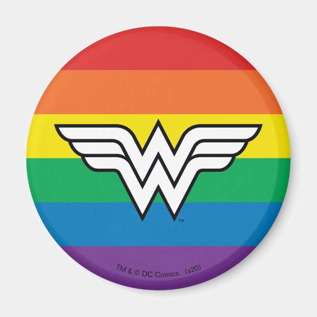 Aimant Logo Wonder Woman Rainbow (Devant)