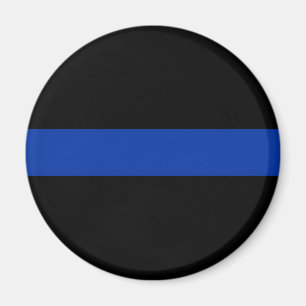 Aimant loi de police de la ligne bleue mince