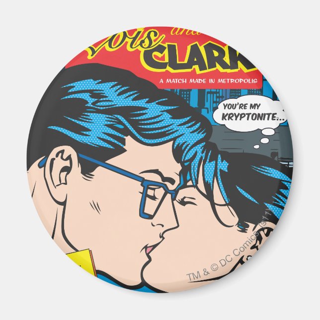 Aimant Lois et Clark Comic (Devant)