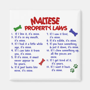 Aimant Lois MALTAISES 2 de propriété