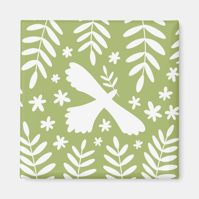 Aimant L'oiseau blanc (Devant)