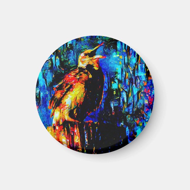 Aimant L'oiseau solitaire 2 (Devant)