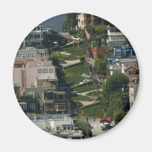 Aimant Lombard Street À San Francisco Americas Crookedes