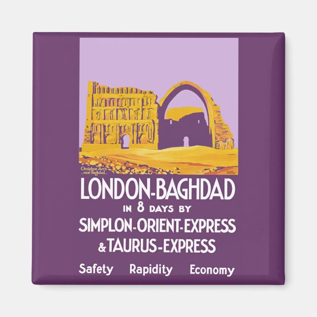 Aimant Londres - Express d'Orient de Bagdad (Devant)