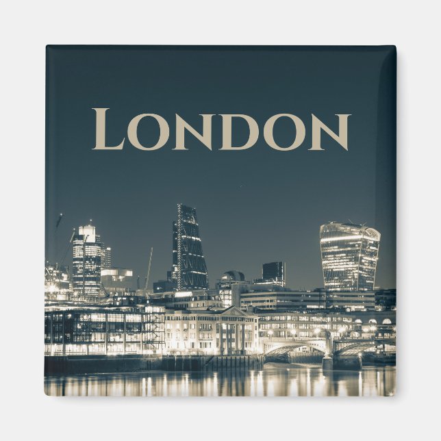 Aimant Londres Skyline Panorama Urbain Souvenir Cadeau (Devant)